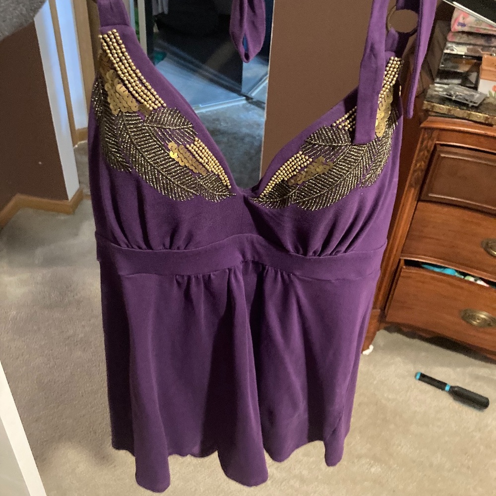 Victoria’s Secret sequin halter bra top